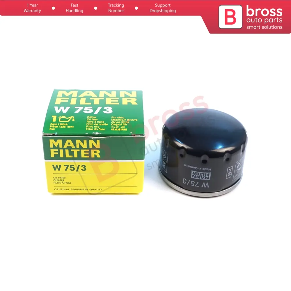 Filtro Olio Mann W75/3 W 75/3 7700274177 per Lada Largus K7M K4M 2012-on