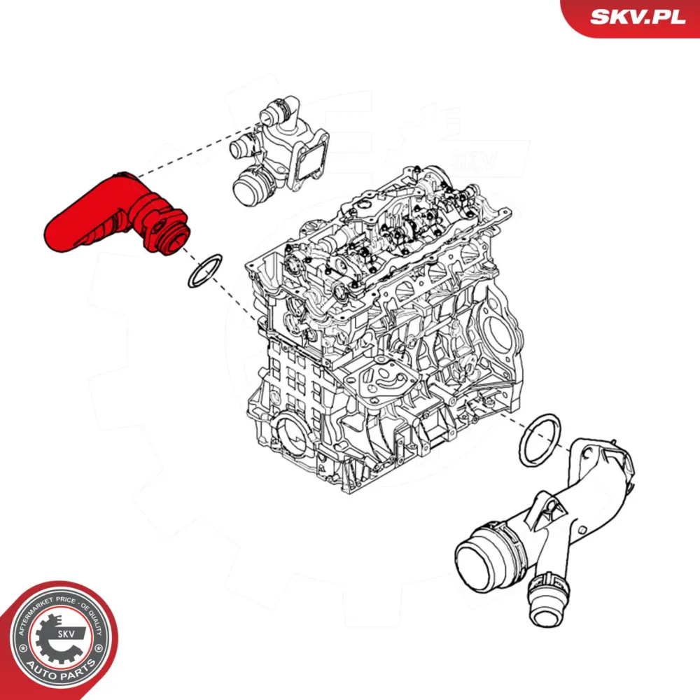 Flessibile radiatore per BMW Serie 1 (E88) 3 (E90) 5 (E60) X1 (E84) 11537530647