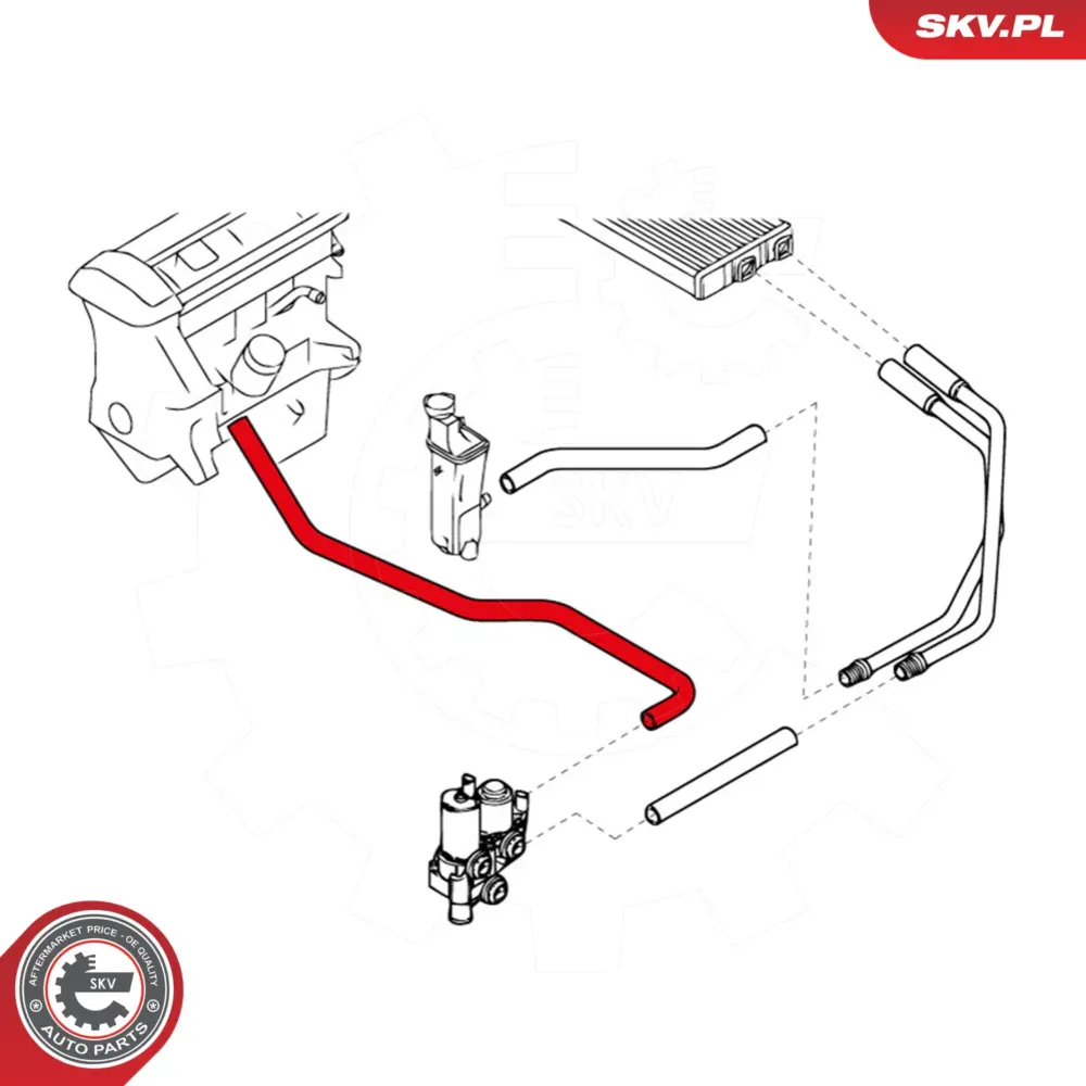 Flessibile radiatore per BMW Serie 3 (E46) 64216902683
