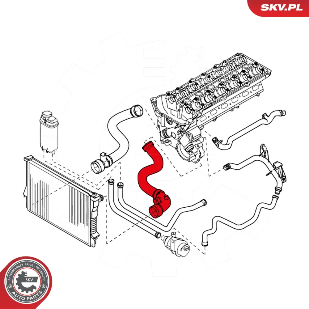 Flessibile radiatore per BMW Serie 5 (E39) 7 (E38) 11531705223