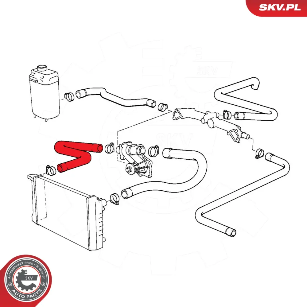 Flessibile radiatore per BMW Serie 7 (E38) 5 (E39) 11531741265