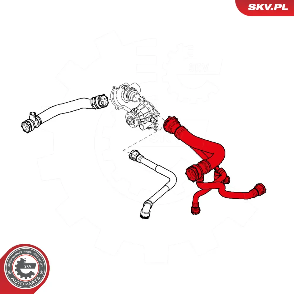 Flessibile radiatore per BMW Serie 7 (E65 E66 E67) 17 12 7 508 010