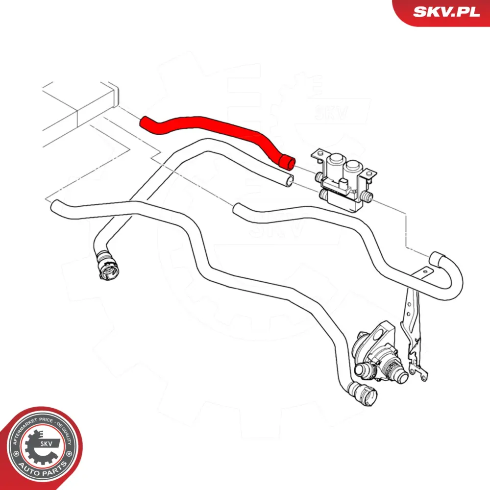 Flessibile radiatore per BMW X5 (E53) 64218409063
