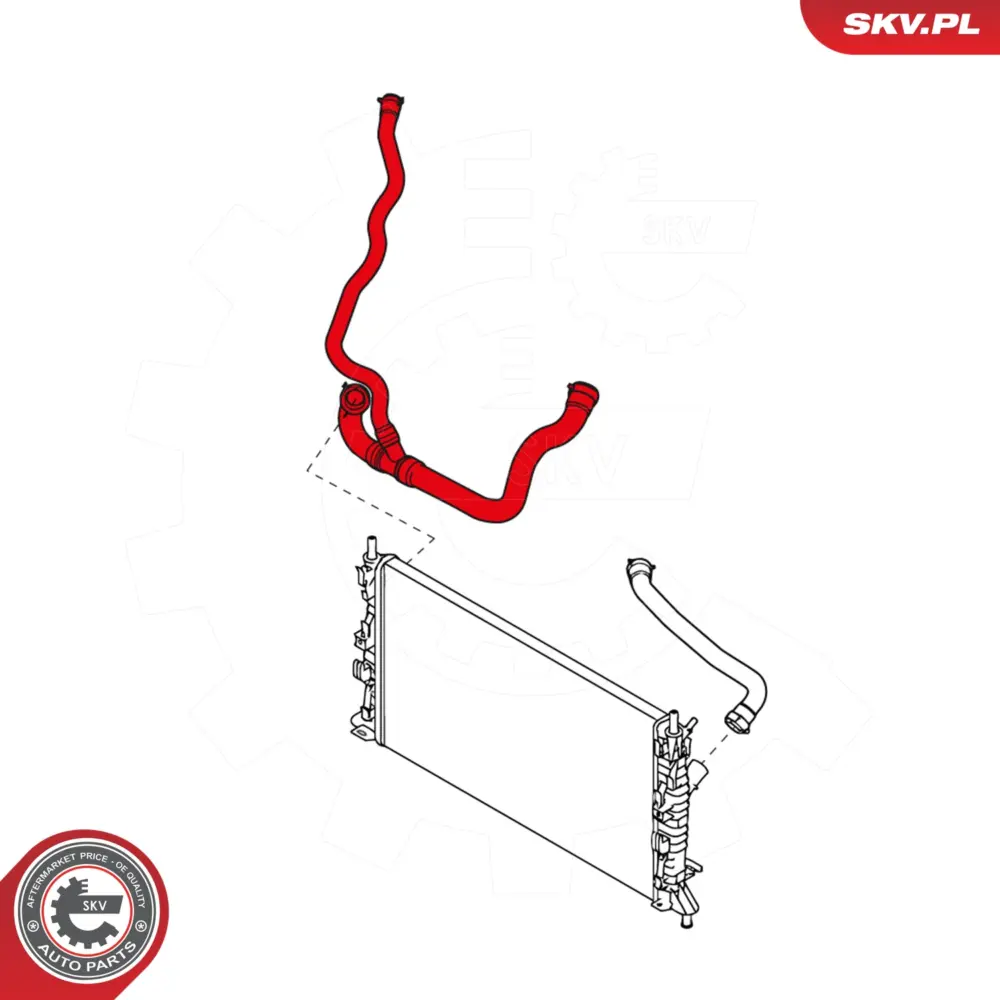 Flessibile radiatore per Ford C-max (DM2) Focus C-max (DM2) 1353883