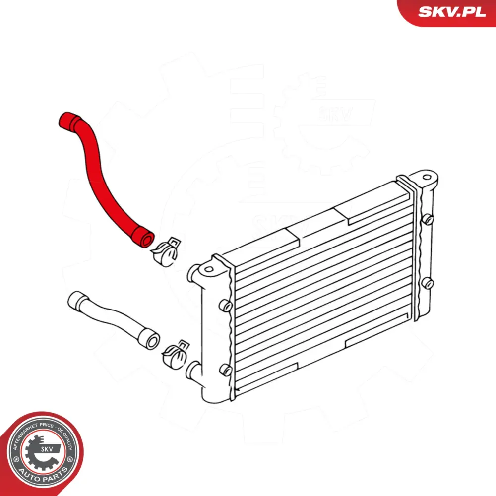 Flessibile radiatore per VW Golf III (1H1) Golf III Variant (1H5) 191121101AB