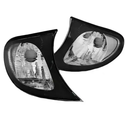 Frecce Anteriori Nere Trasparenti per BMW 3 E46 01-05 Berlina/touring