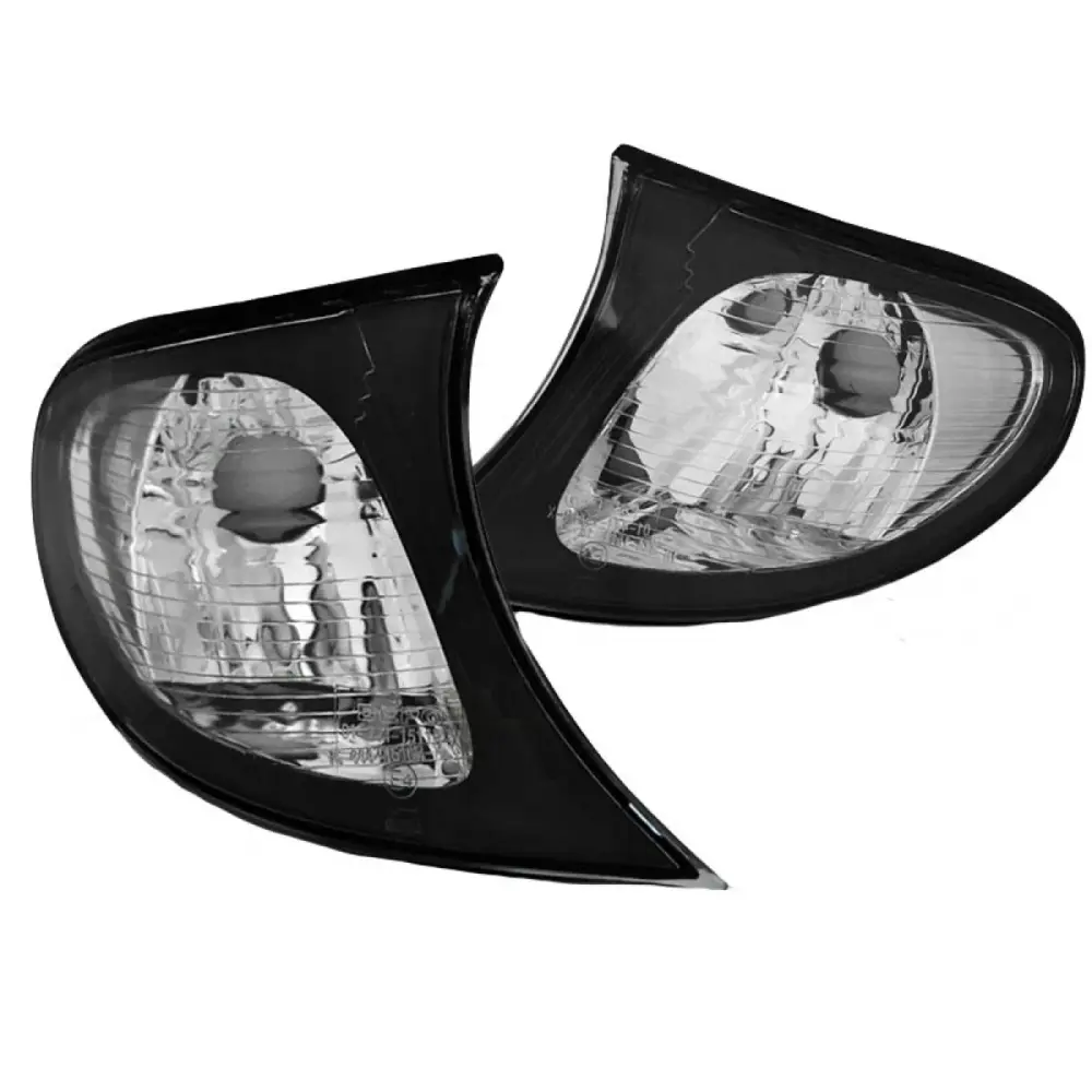 Frecce Anteriori Nere Trasparenti per BMW 3 E46 01-05 Berlina/touring