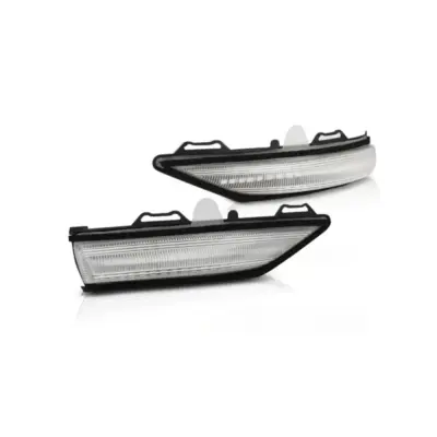 Frecce LED Specchietto Laterale con Base Cromata per Ford Fiesta dal 2017