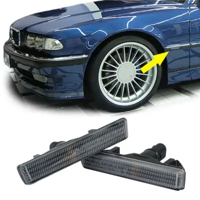 Frecce Nere Fumé per BMW Serie 7 E38 1994-2001, Set Destro e Sinistro