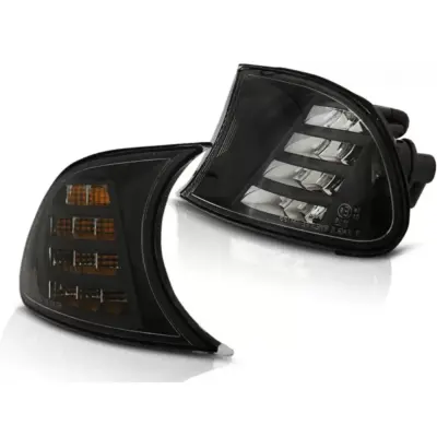 Freccia Anteriore LED Nera per BMW E46 Coupé Cabrio 04.99-08.01