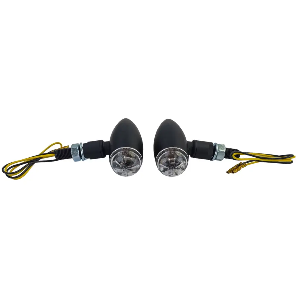Freccia LED Micro Nera Anteriore Moto con Omologazione E-mark
