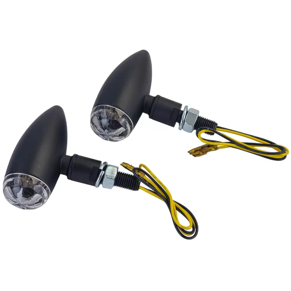 Freccia LED Micro Nera Anteriore Moto con Omologazione E-mark