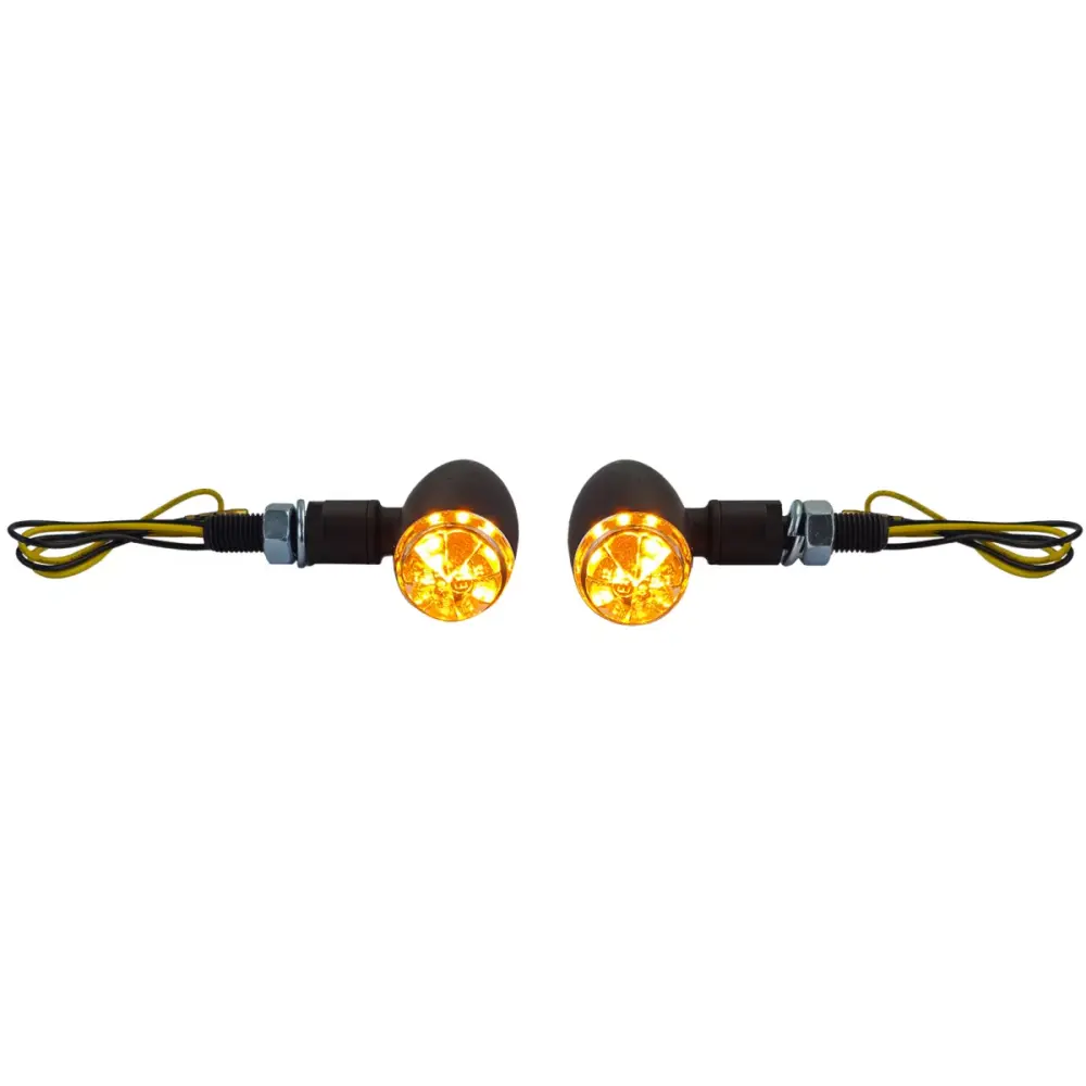 Freccia LED Micro Nera Anteriore Moto con Omologazione E-mark