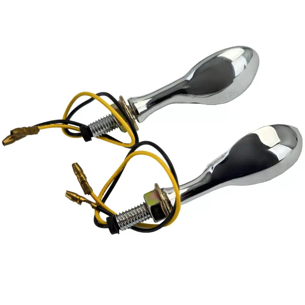 Freccia LED Mini Cromata Anteriore Moto Paddle Style con E-mark