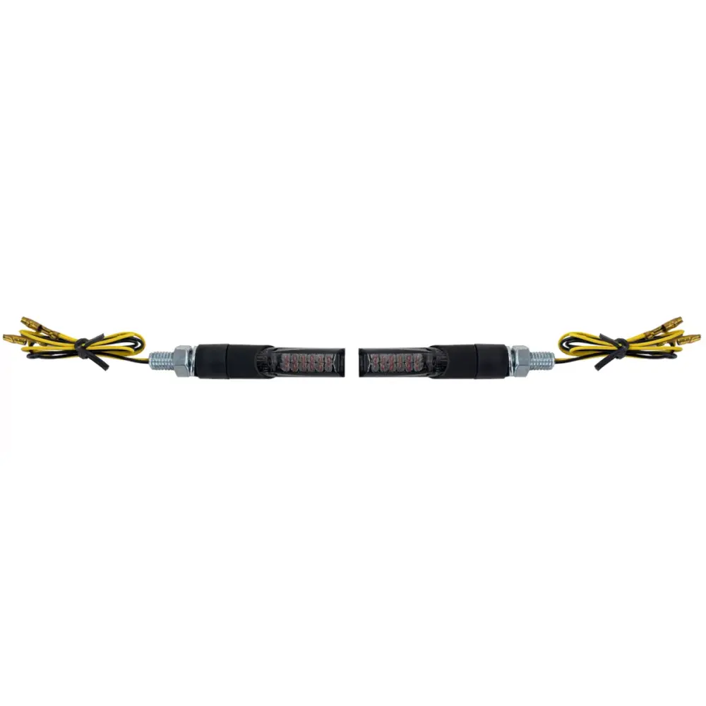 Freccia LED Mini Nera Anteriore Universale Moto E-mark