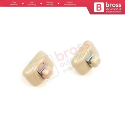 Ganci Supporto Parasole Beige 2 Pezzi per Audi A1 A3 A4 B7 B8 B9