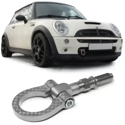 Gancio Traino Argento per BMW E36 E46 E39 E90 E87 Z4 Mini R55 R56