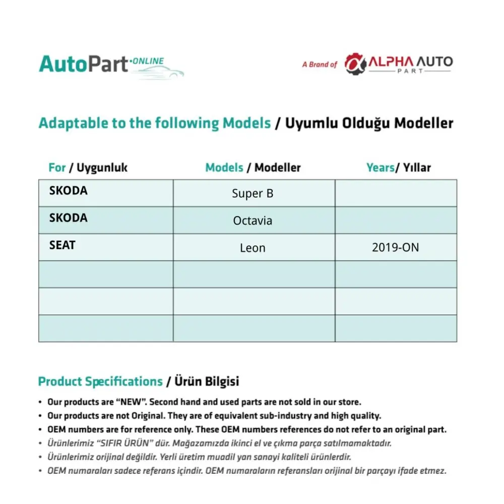 Gomma Pedale Automatico per Volkswagen Jetta, Passat, Beetle, Polo Classic