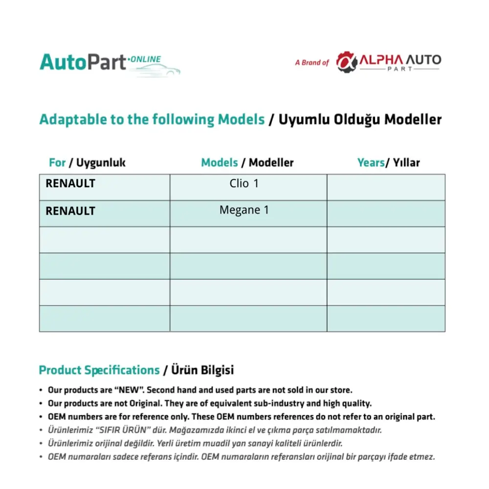 Gomma Pedale Freno per Renault Clio Megane Scenic Twingo