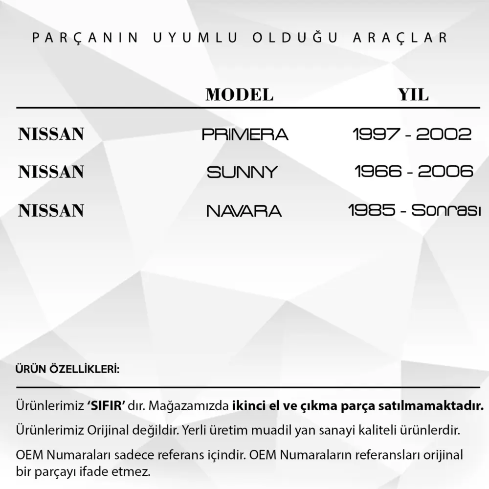 Gommino Pedale Frizione per Nissan Primera, Sunny, Navara