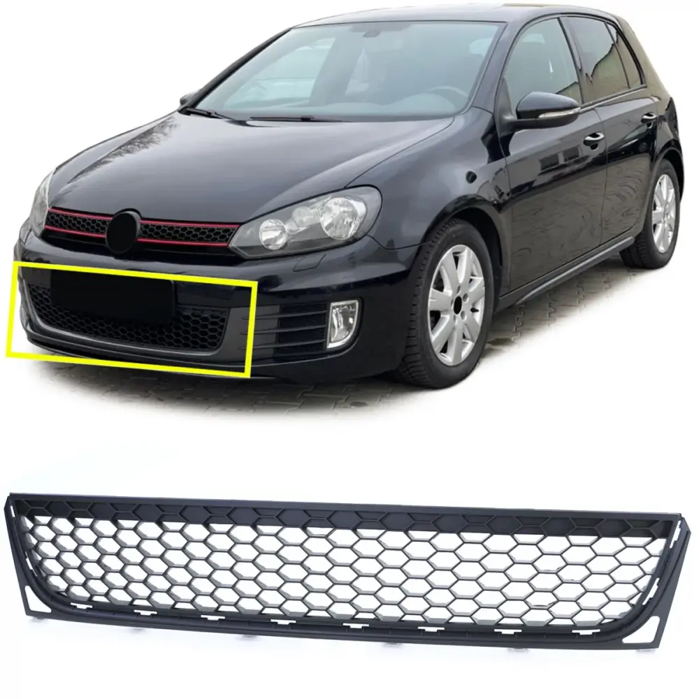 Griglia a Nido D'ape Anteriore Paraurti per Volkswagen Golf 6 08-12 GTI GTD