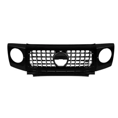 Griglia Anteriore Cromata Nera GT con Coprifari per Mercedes Classe G W464