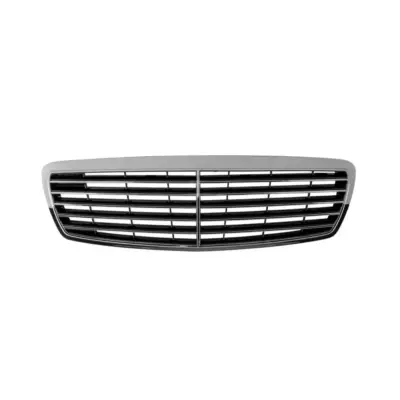 Griglia Anteriore Cromata Nera per Mercedes Classe E W211 2002-2006