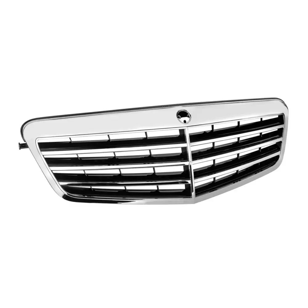 Griglia Anteriore Cromata Nera per Mercedes Classe E W212 2009-2013