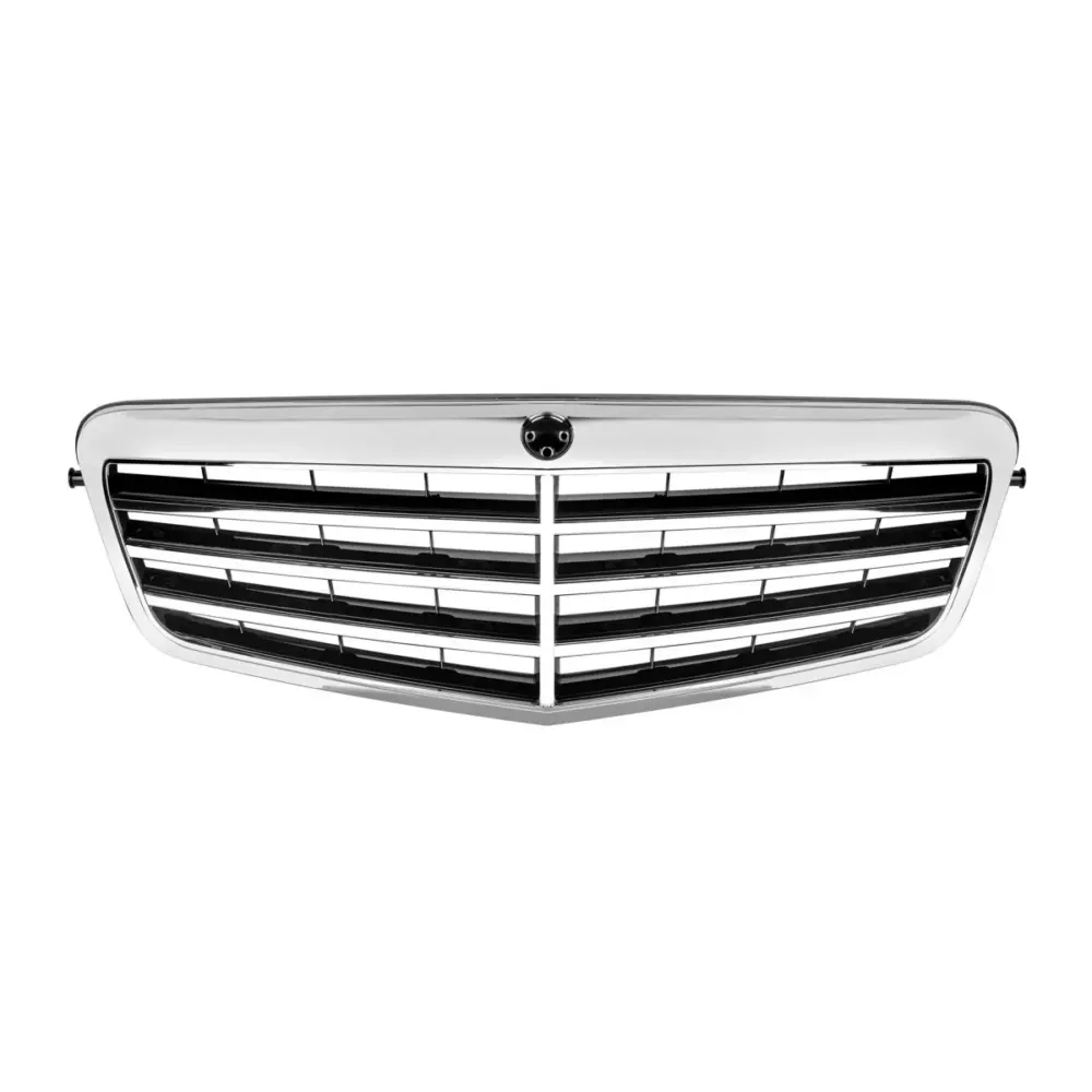 Griglia Anteriore Cromata Nera per Mercedes Classe E W212 2009-2013