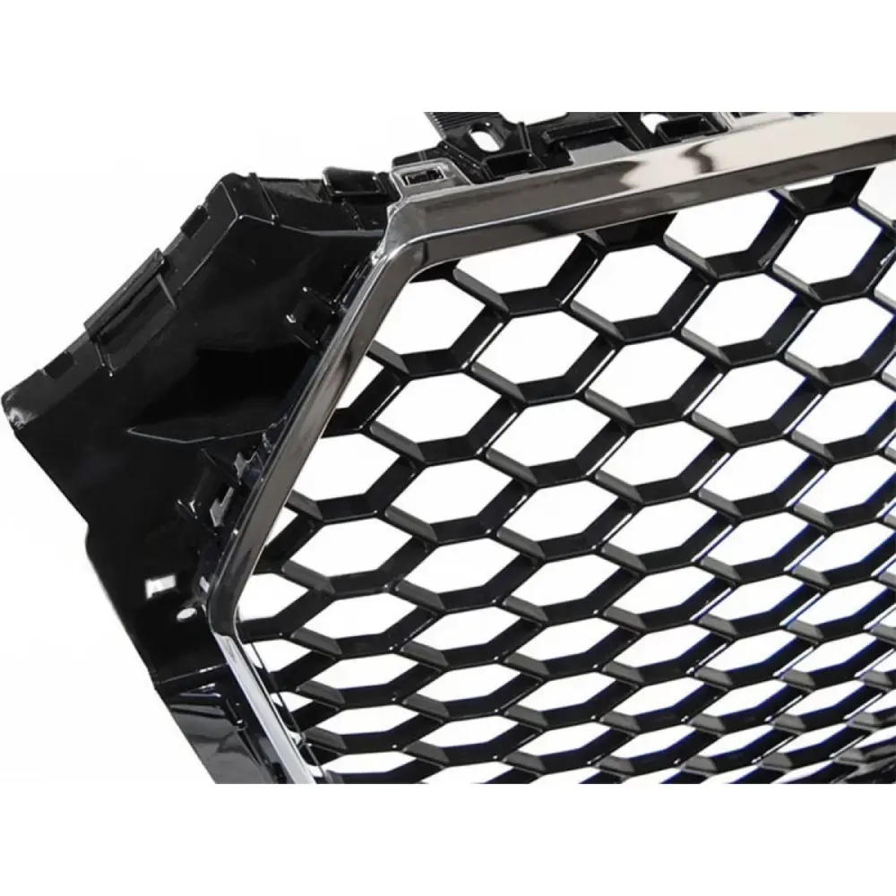 Griglia Anteriore Cromata Nera RS con Sensori Audi A4 B9 2015-2019