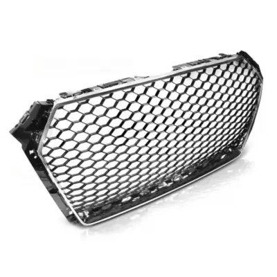 Griglia Anteriore Cromata Nera RS con Sensori Audi A4 B9 2015-2019