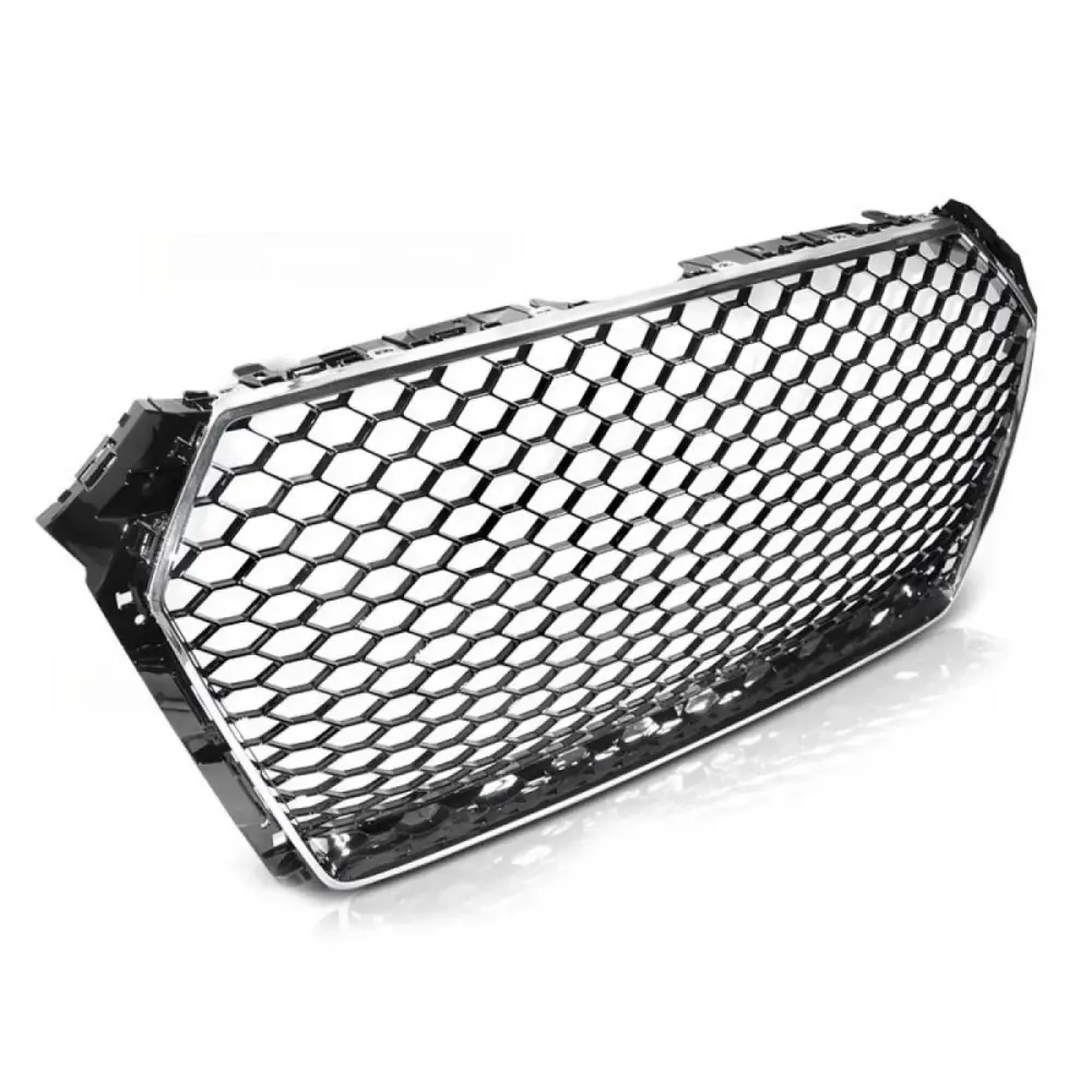 Griglia Anteriore Cromata Nera RS con Sensori Audi A4 B9 2015-2019