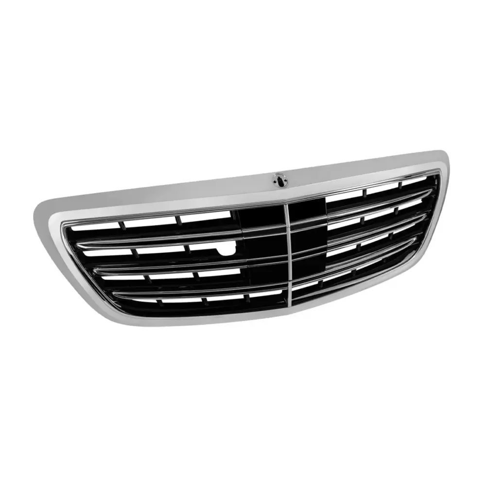 Griglia Anteriore Cromata Nera Tipo a Design per Mercedes Classe S W222