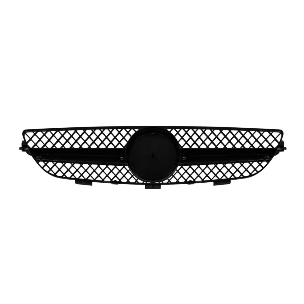 Griglia Anteriore Cromata Nera Tipo a Design per Mercedes Clk C209 2003-2009