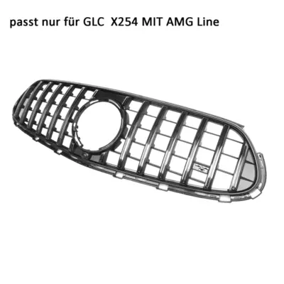 Griglia Anteriore Cromata Panamericana per Mercedes GLC X254 C254 amg-Pacchetto