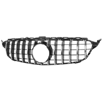 Griglia Anteriore Cromata Panamericana Senza Camera per Mercedes Classe C W205