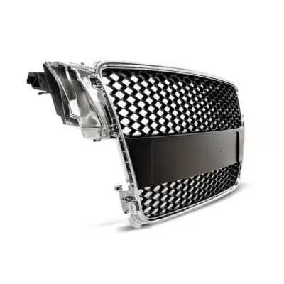 Griglia Anteriore Cromato Nera RS per Audi A5 2007-2011 Sportback Coupe Cabrio