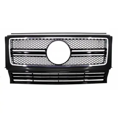 Griglia Anteriore Design G65 Nero Lucido Cornice Cromo per Mercedes Classe G