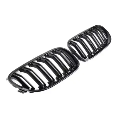 Griglia Anteriore Doppia Lucida M4 Look 2 Pezzi per BMW 3 E92 E93 11-13
