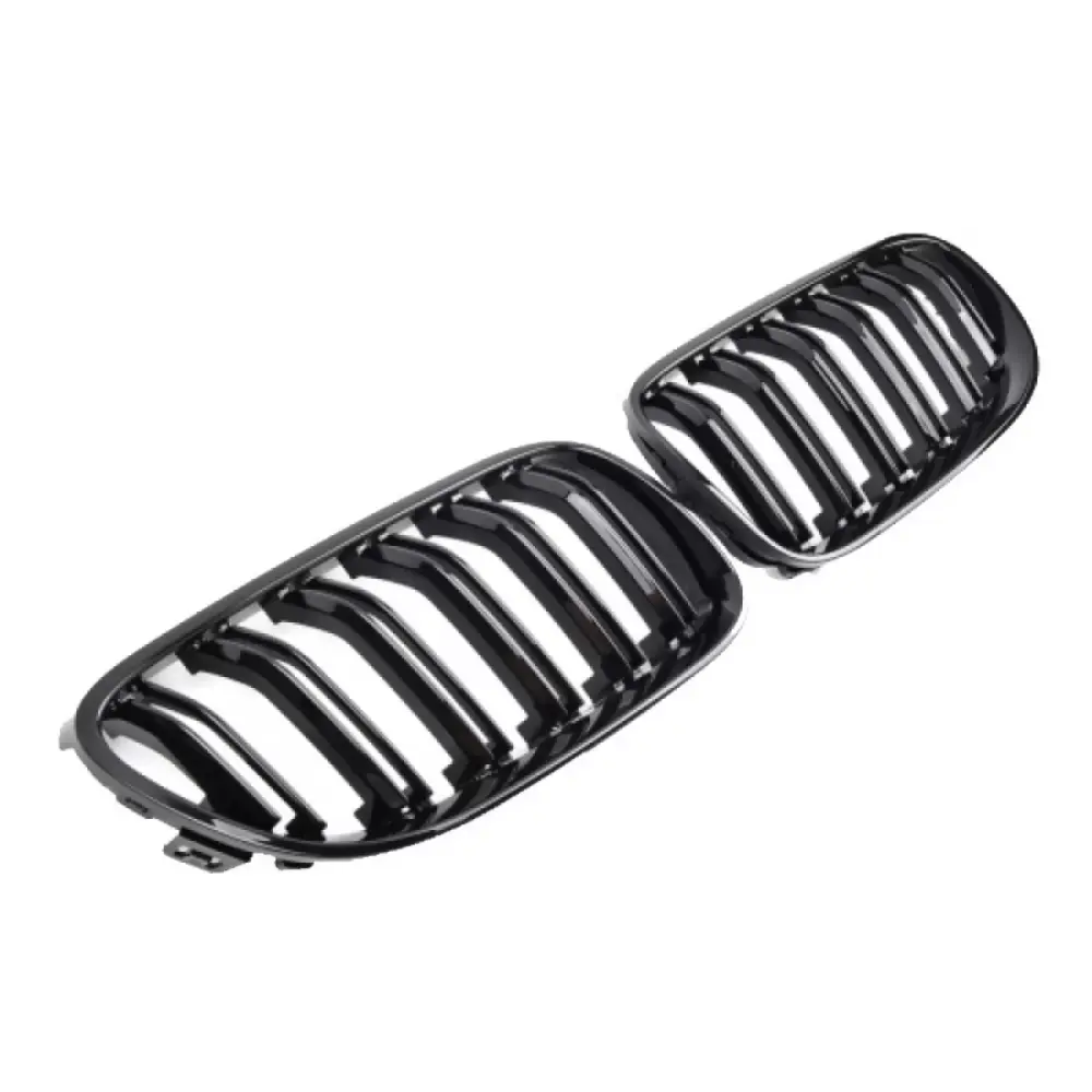 Griglia Anteriore Doppia Lucida M4 Look 2 Pezzi per BMW 3 E92 E93 11-13