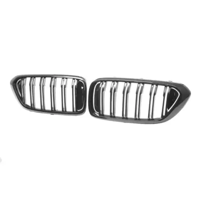 Griglia Anteriore Doppia Nera Lucida per BMW Serie 6 G32 Pre-facelift