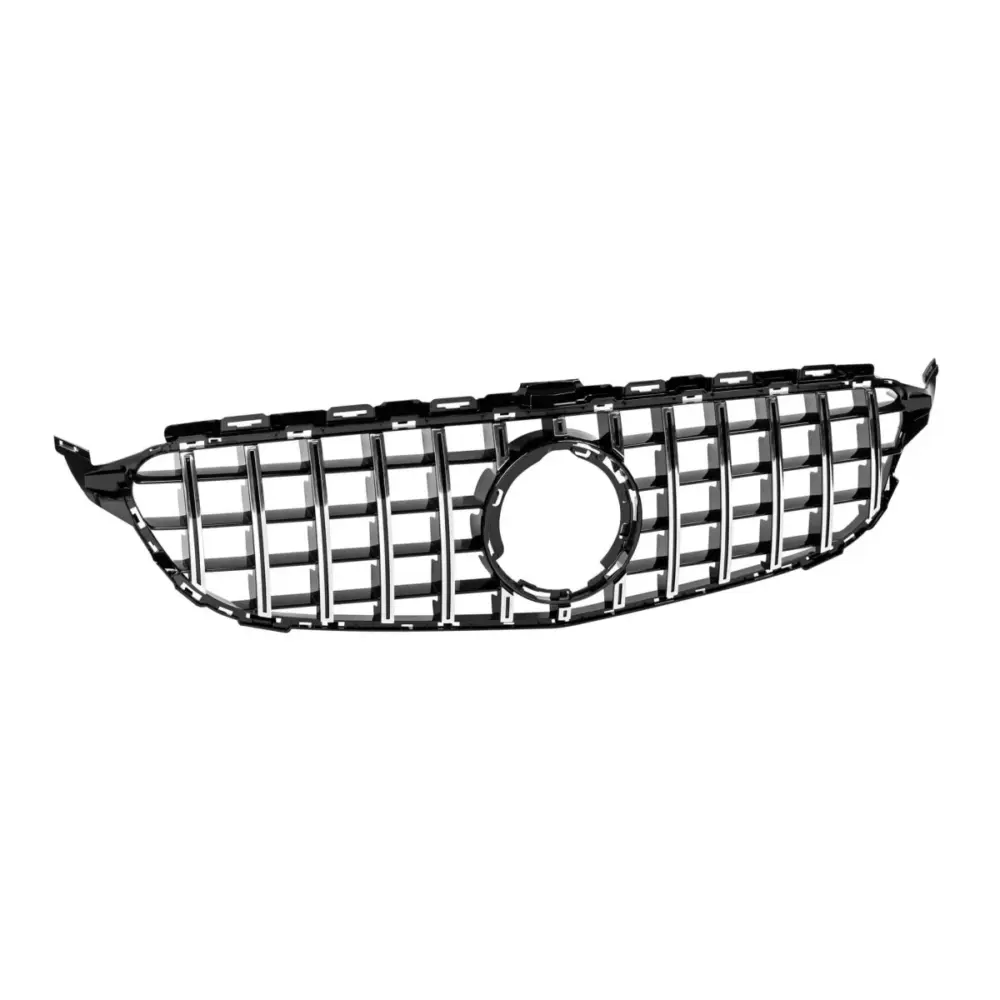 Griglia Anteriore GT Stile Cromata Nera per Mercedes Classe C W205 dal 2019