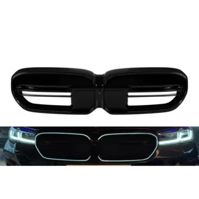 Griglia Anteriore Illuminata Nera per BMW Serie 5 G30 2020-2023