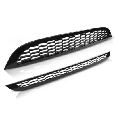 Griglia Anteriore Lucida Nera per Mini Cooper R50 R53 01-06