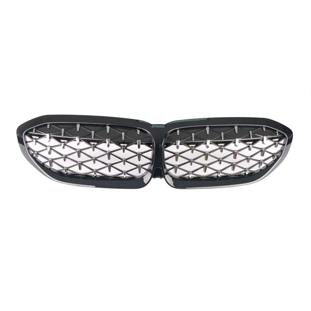 Griglia Anteriore Nera con Cornice Cromata per BMW Serie 3 G20 G21