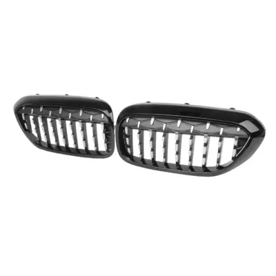 Griglia Anteriore Nera con Mesh Cromato per BMW Serie 5 G30 G31 Pre-facelift