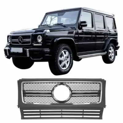 Griglia Anteriore Nera Cromata Design G55/g65 per Mercedes Classe G W461 W463