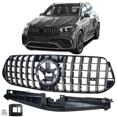 Griglia Anteriore Nera Cromo per Mercedes GLE V167 + Coupe C167 dal 2023