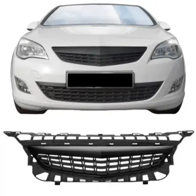 Griglia Anteriore Nera Honeycomb Senza Logo per Opel Astra J 5 Porte 09-12