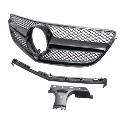 Griglia Anteriore Nera Lucida AMG Look per Mercedes Classe E Coupe C207 A207